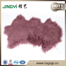 Wholesale Long Hait Curly Mongolian Lamb Fur Skin